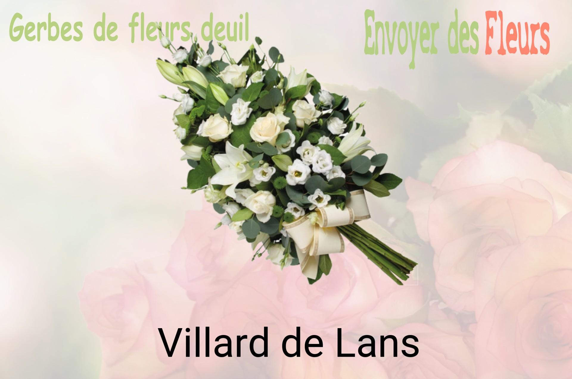 Gerbe de fleurs de deuil livrée à Villard-de-Lans